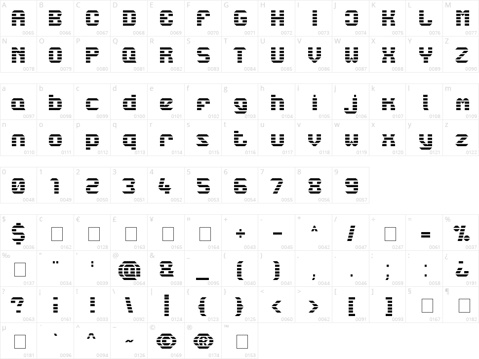 LBC Starlight Character Map