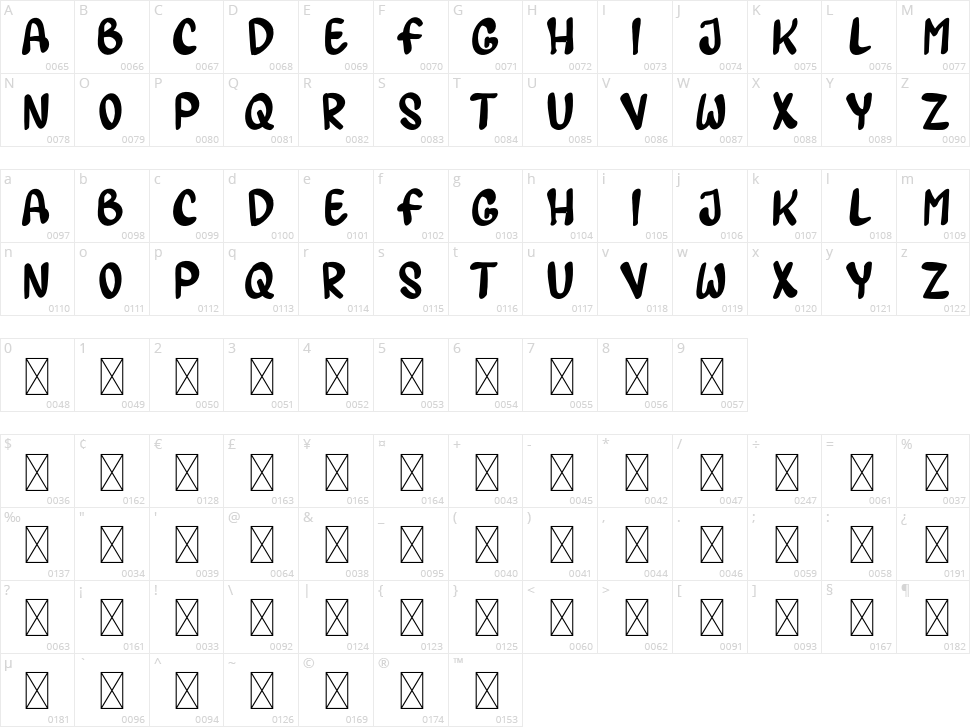 Lematun1 Character Map
