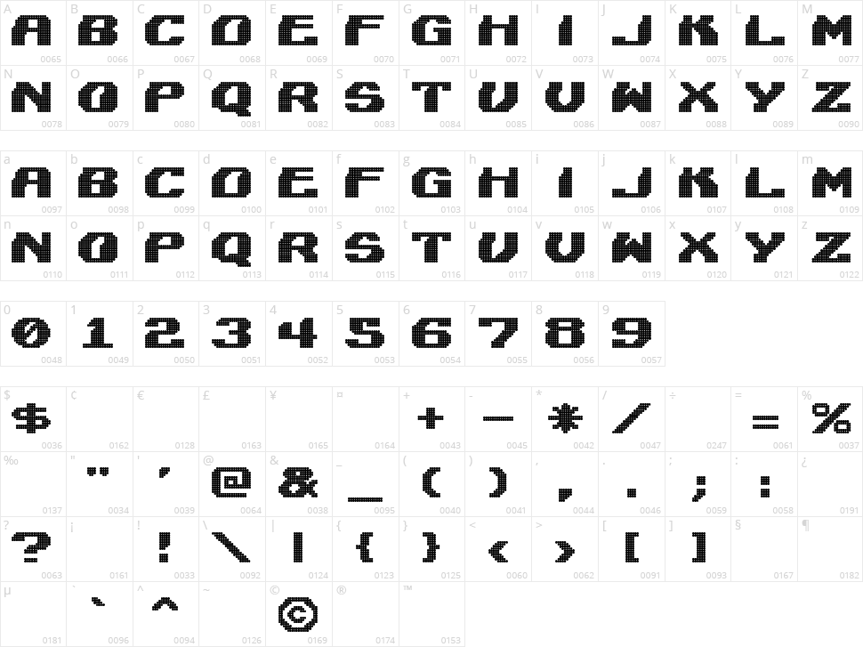 Lightman Character Map