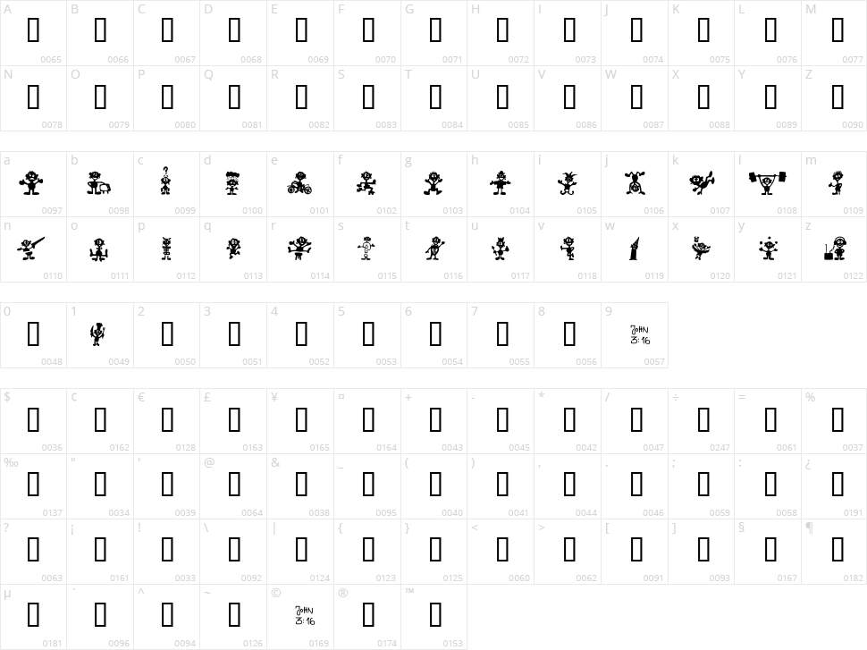 Little Big Man Character Map