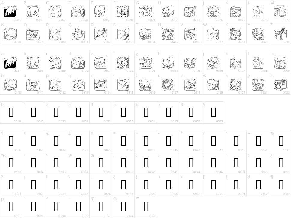 LMS Zoo and Aquarium Life Character Map