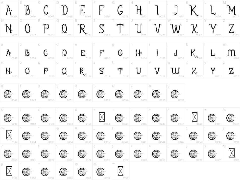 Lost Dragon Character Map