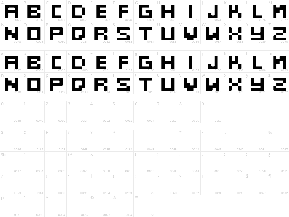 Lunch Break Character Map