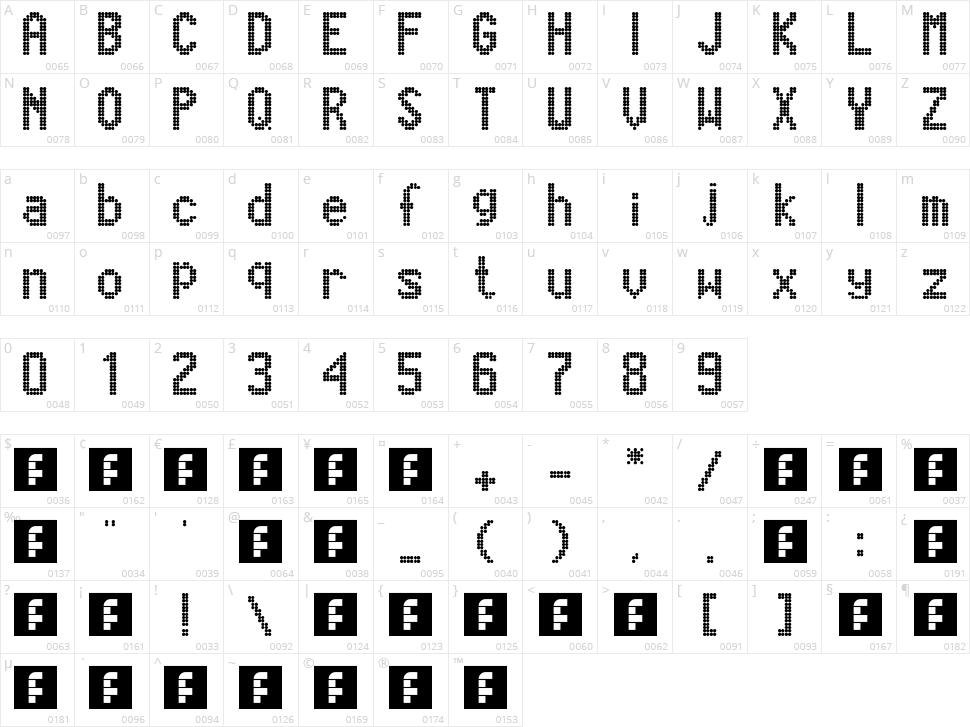 Marcopolo 13x9 Character Map