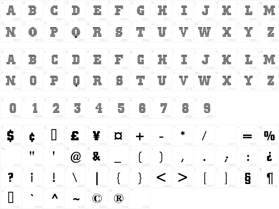 Men In Blue Character Map