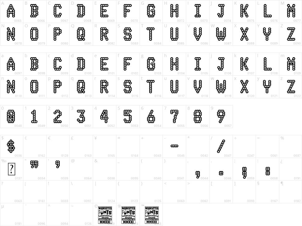 Mercado After Character Map