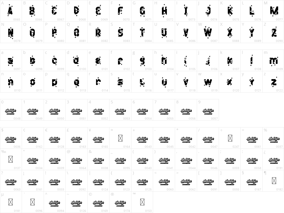 Mini Puzzle Character Map