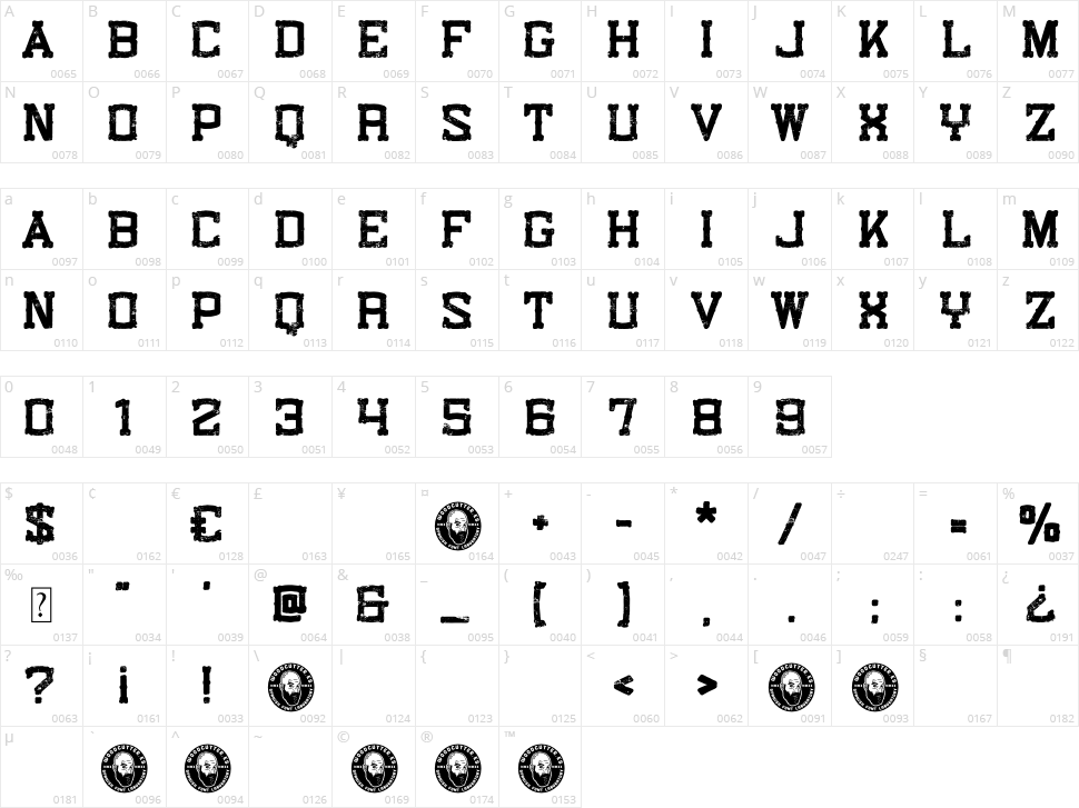 Misuri Club Character Map