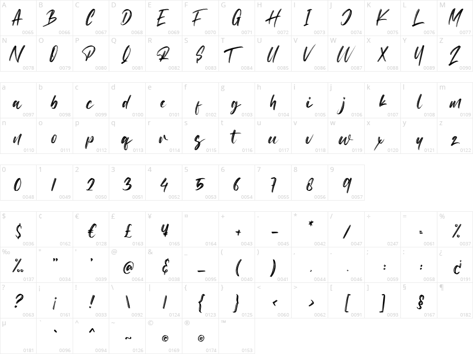 Monera Calm Character Map