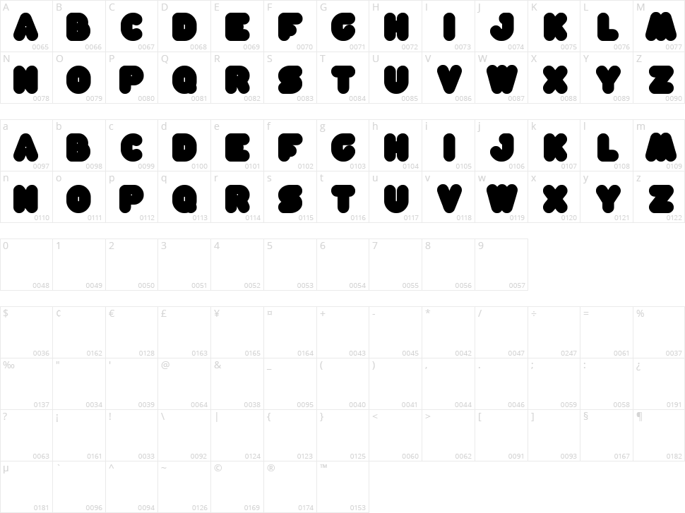 Moon Light Character Map