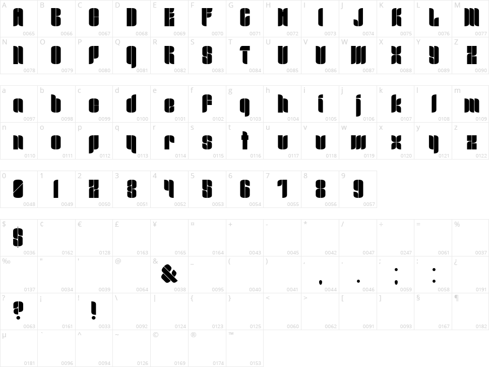 Mr.B Dull Character Map