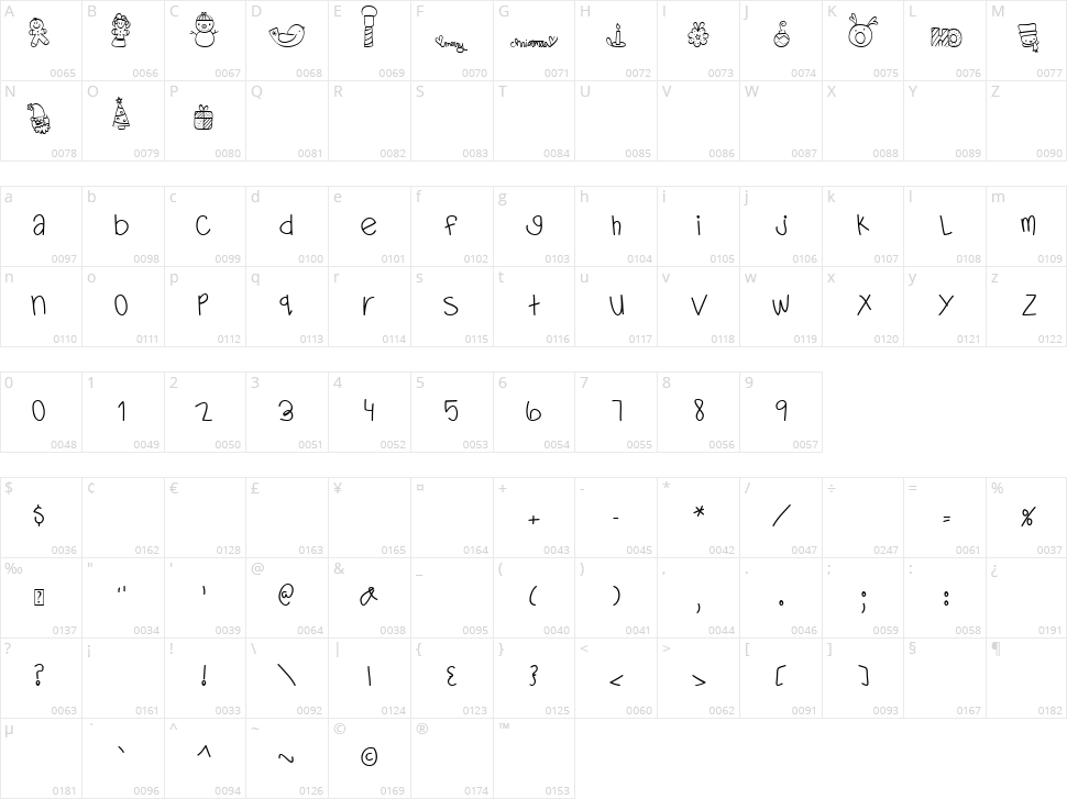 MTF Dear Santa Character Map