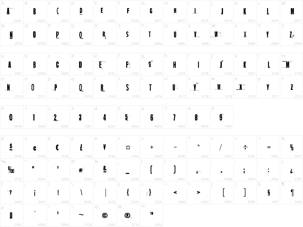 Mugwort Maximum Character Map