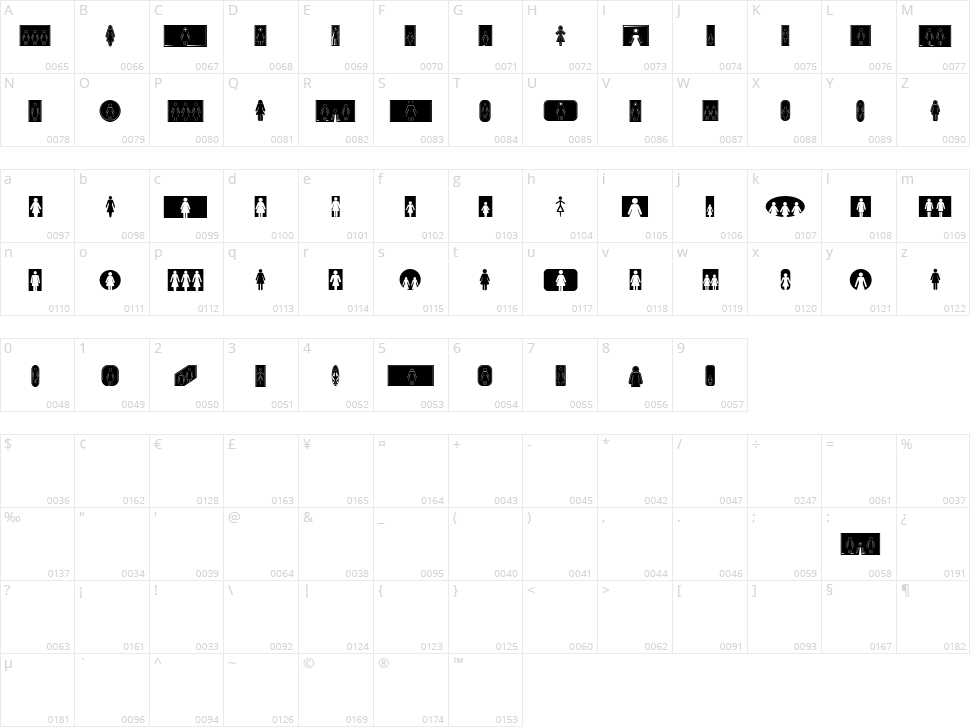 Mulher Character Map