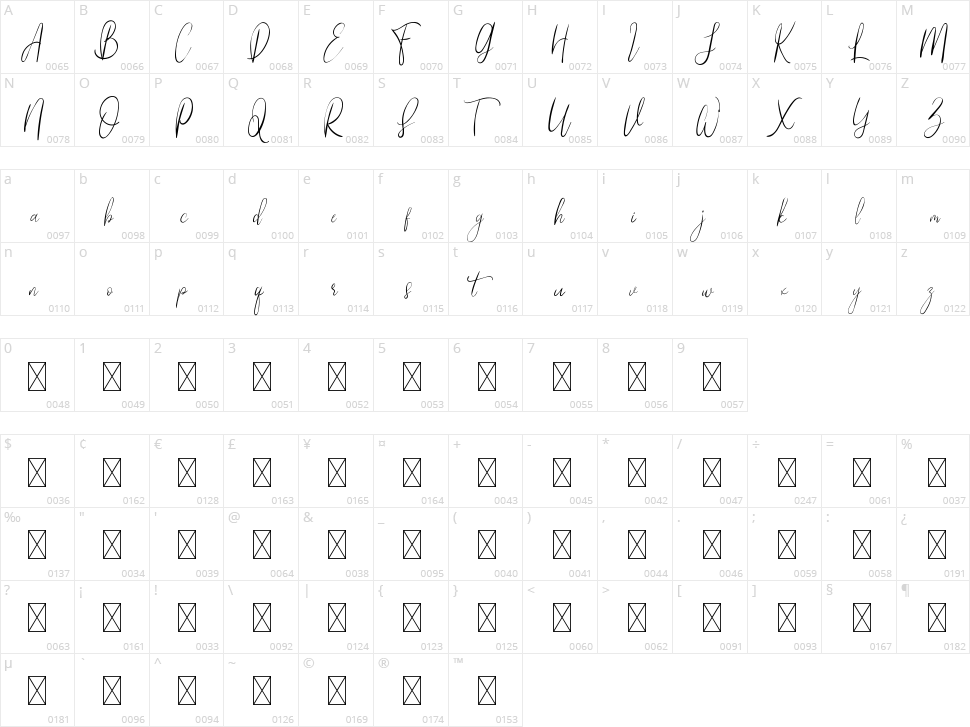 My Illutions Character Map