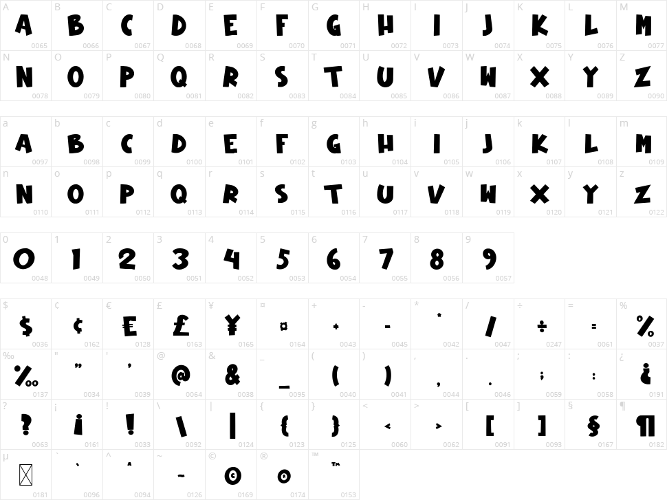 New Year Page Character Map