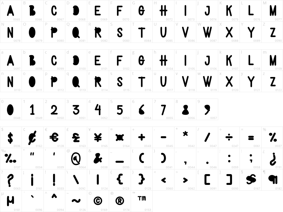 night shcool Character Map