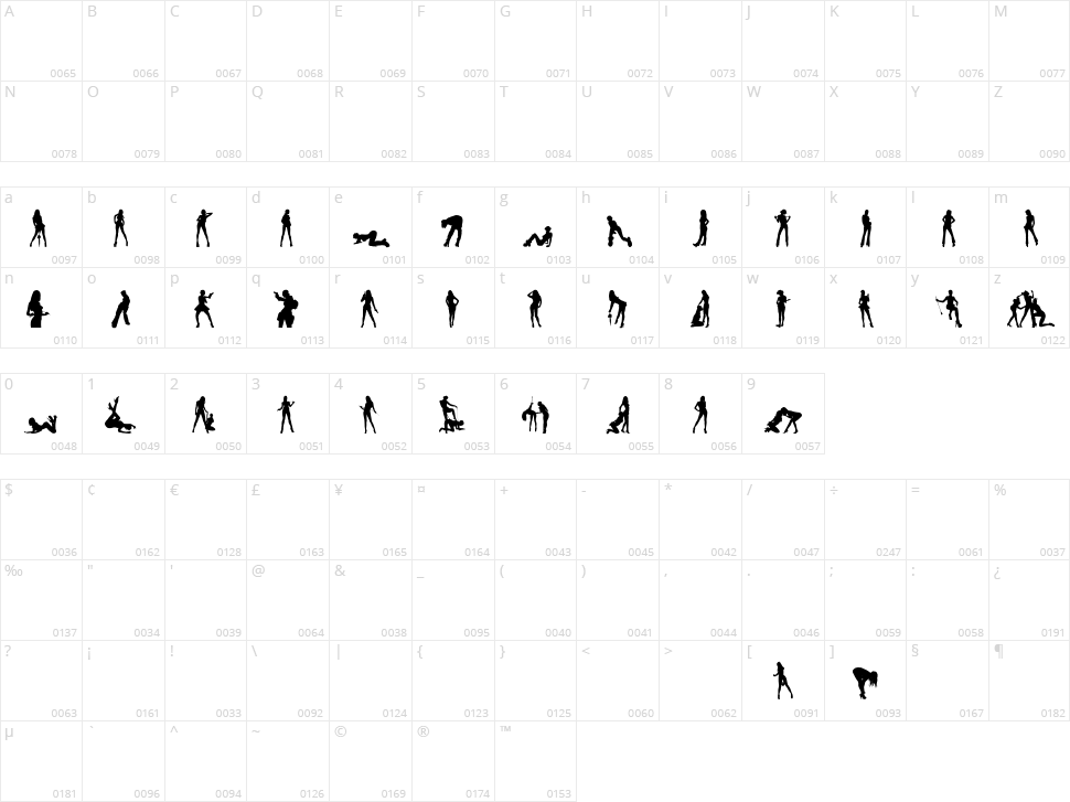 Norp Icons #1 Character Map