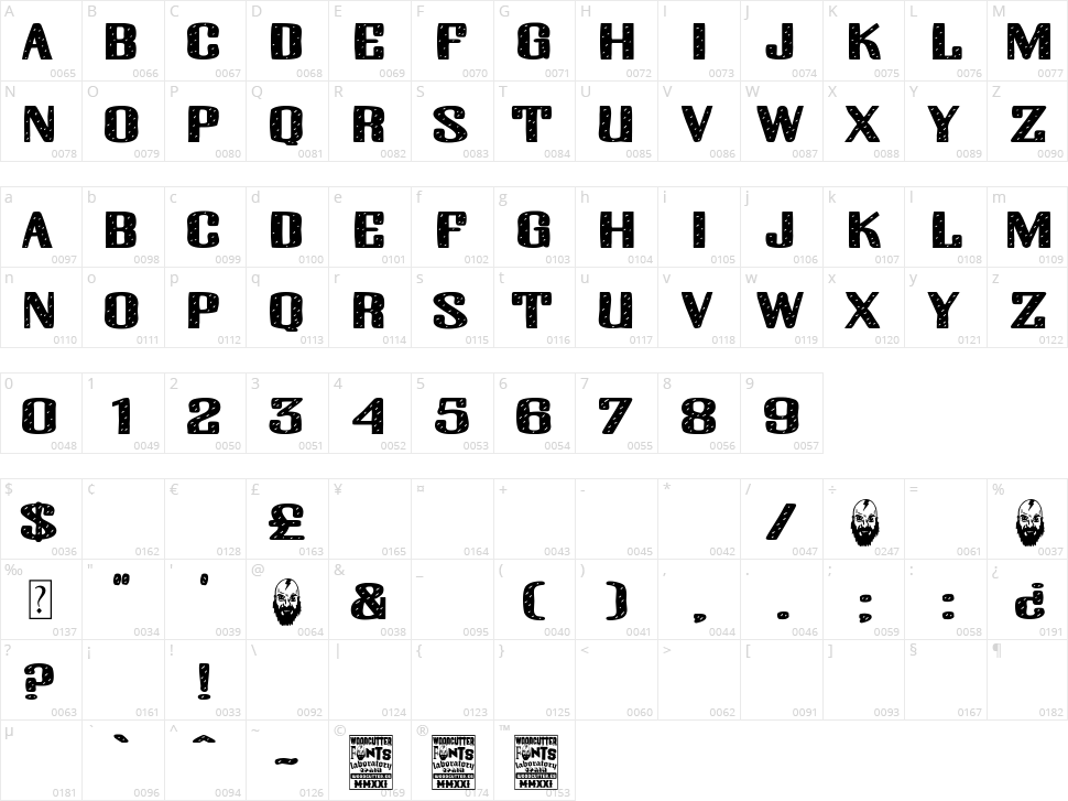One, Big & Fresh! Character Map