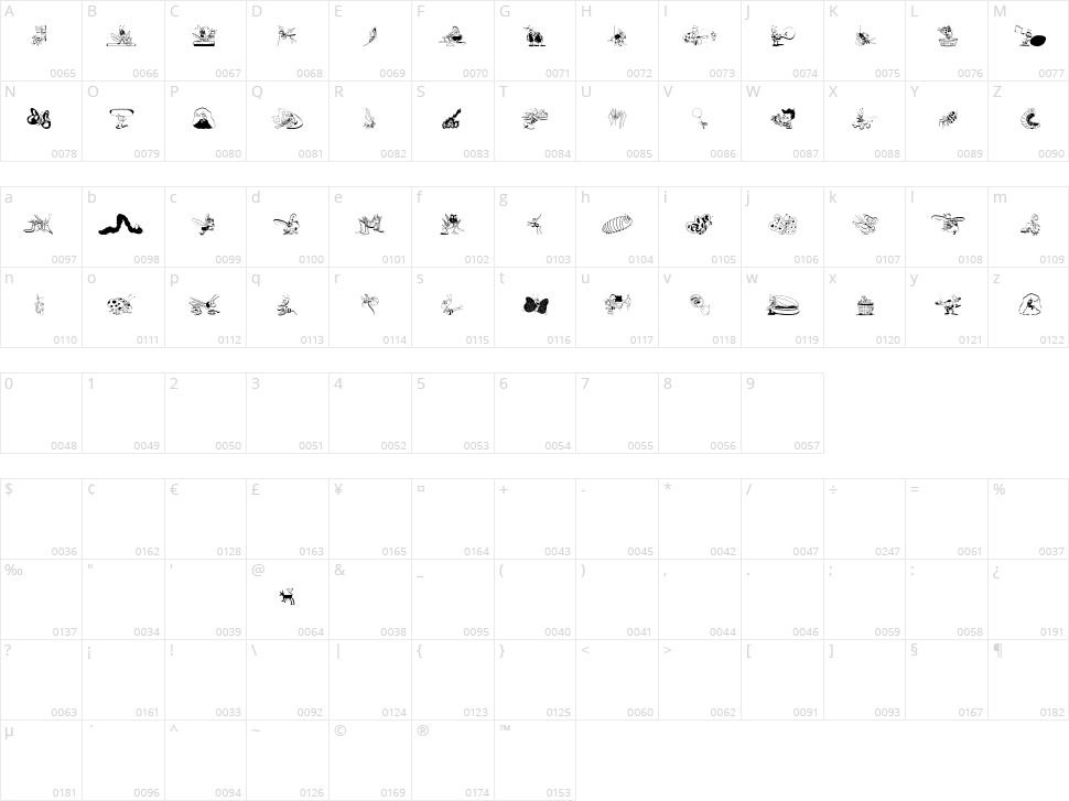 OurLittleDarlings-One Character Map