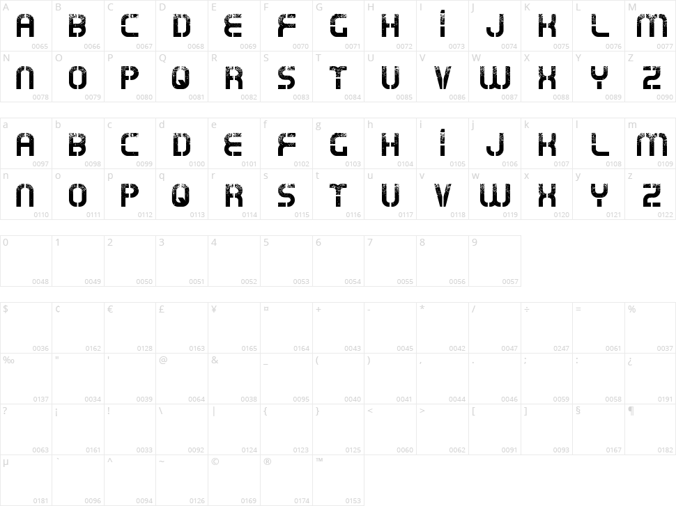 Oxin War Character Map