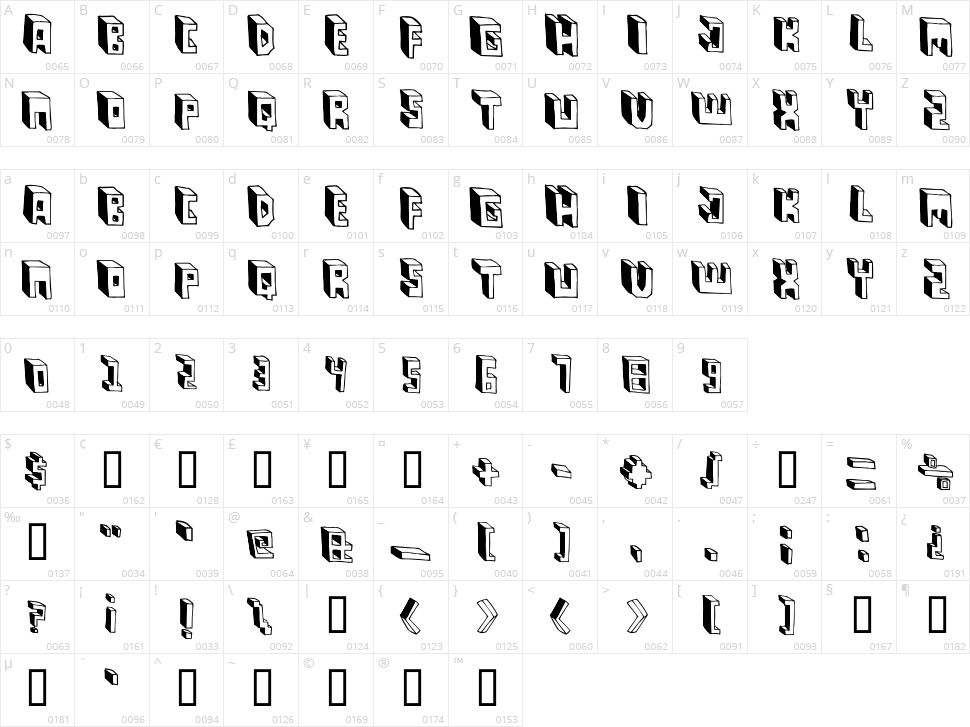 Pastas Black Character Map