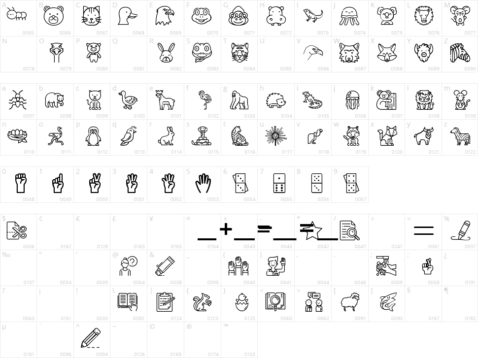 Phonics Animals Character Map