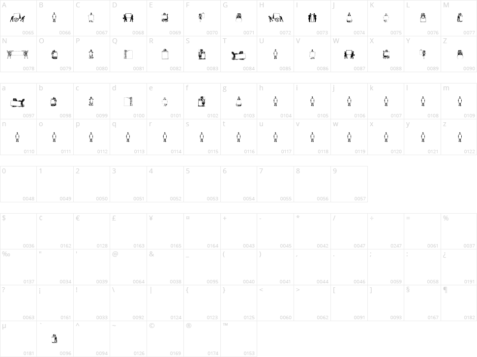Picture Squares Character Map