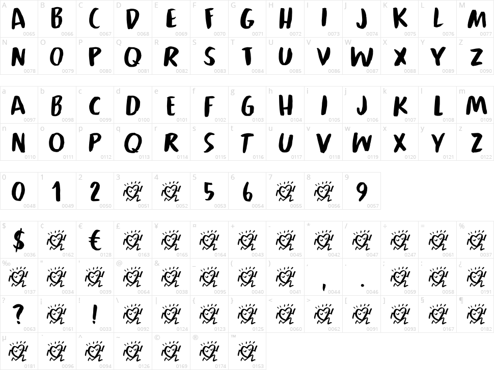 Popular Solution Character Map