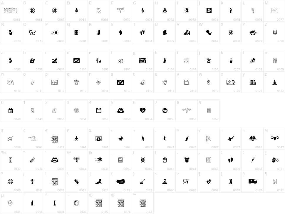 Pregnancy Character Map