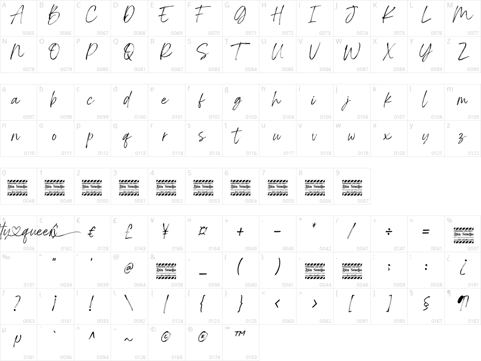 Pretty Queen Character Map