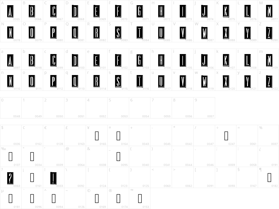 Propaganda Character Map