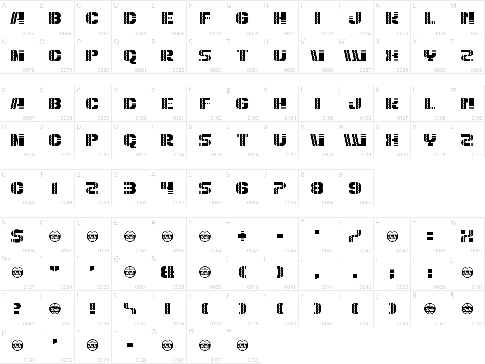 Puerto Magnifico Character Map