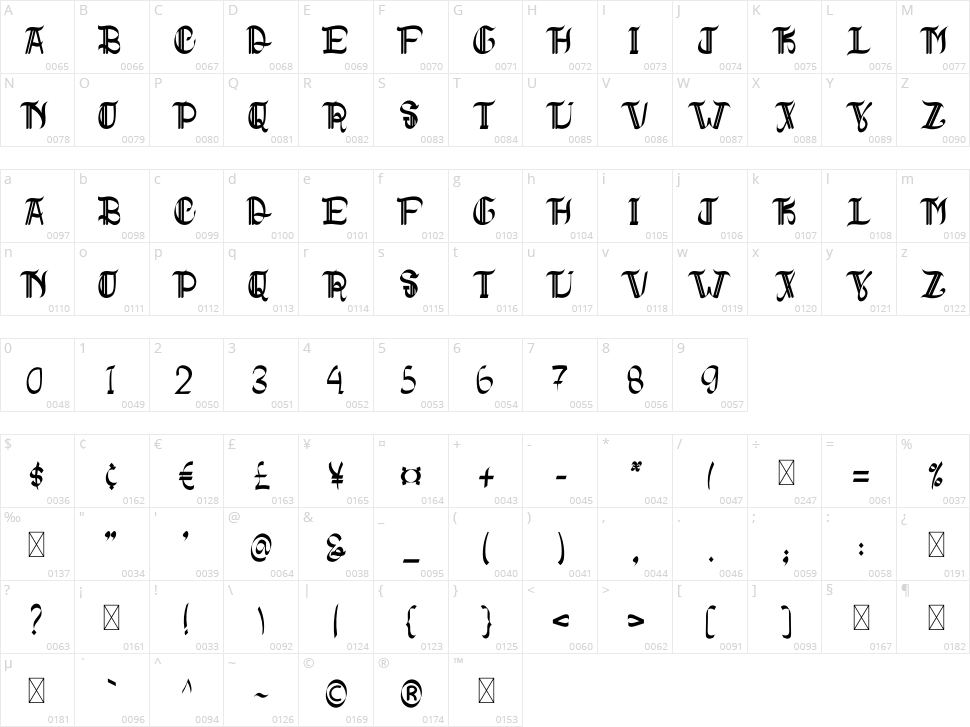 Purple Love Character Map