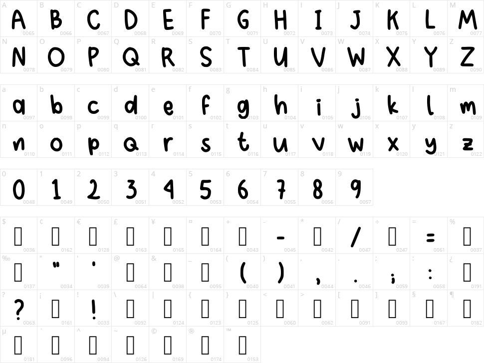 Puzzle Piece Character Map