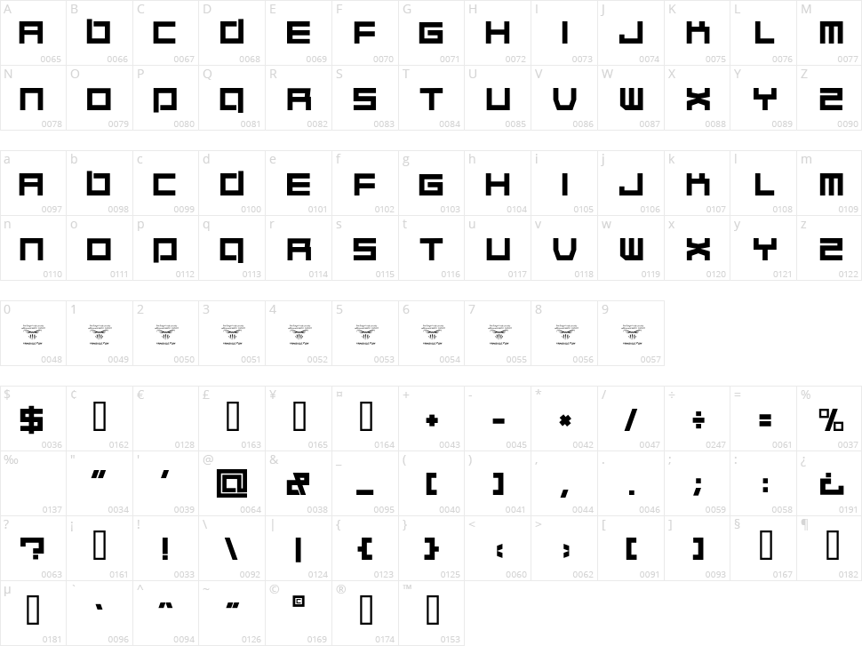 Quaalude hulk Character Map