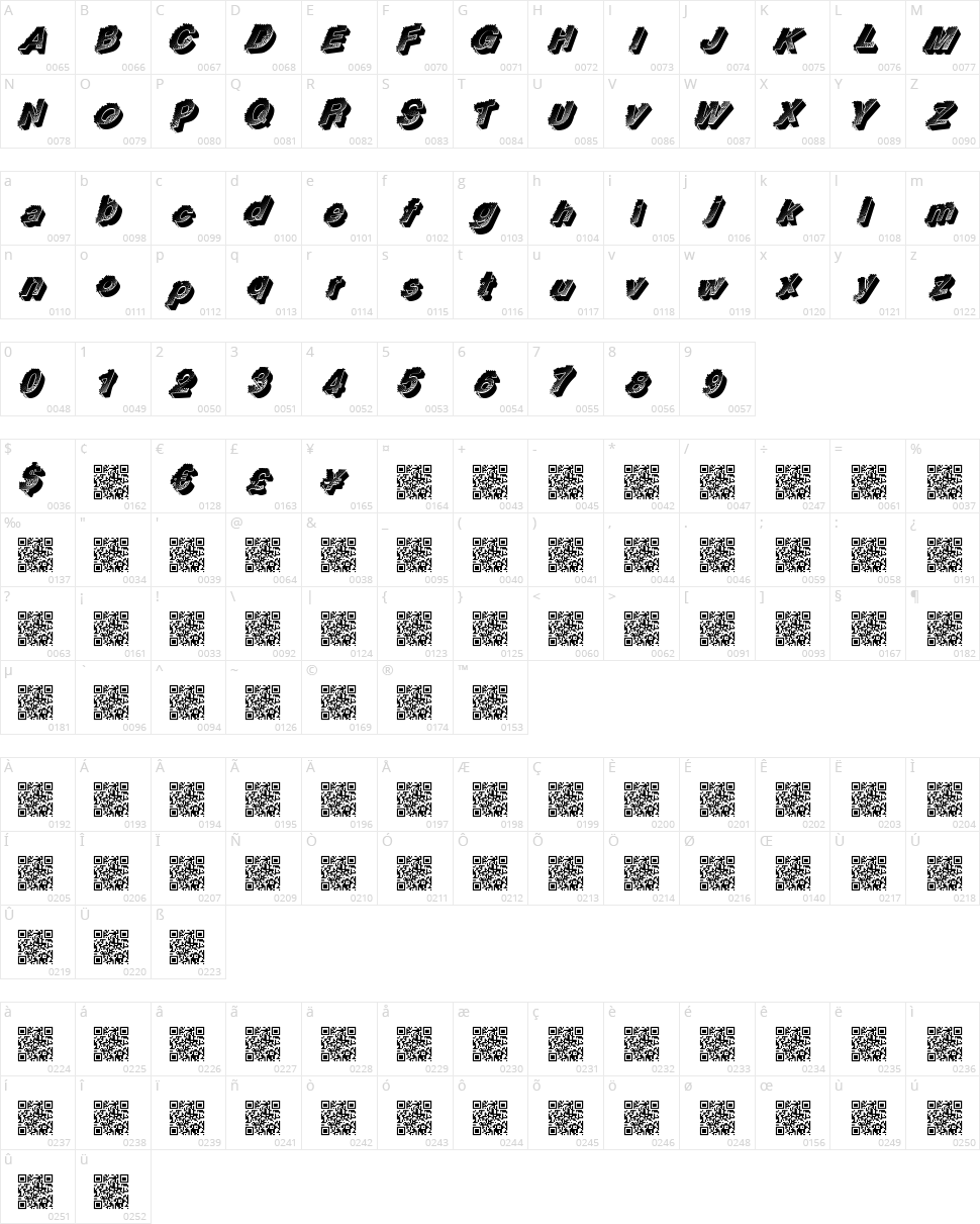 Racing Flow Character Map