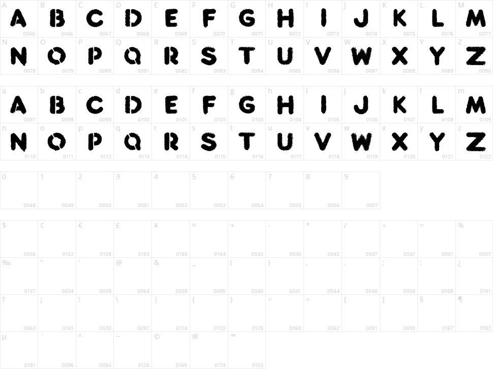 Reclaim Character Map