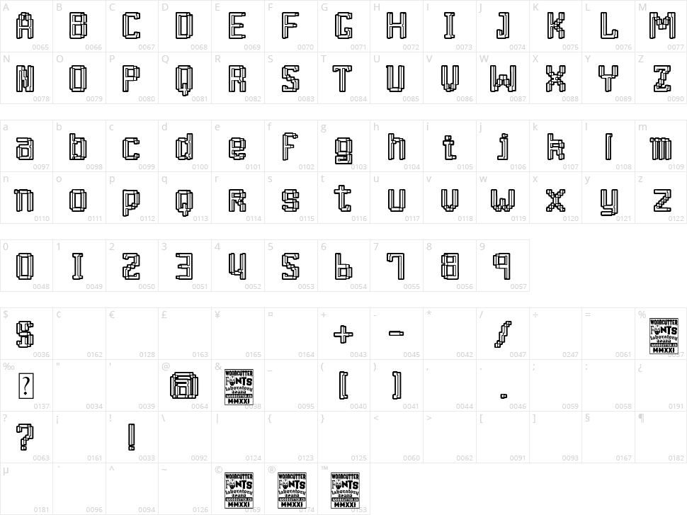 Retro Arcade Club Character Map