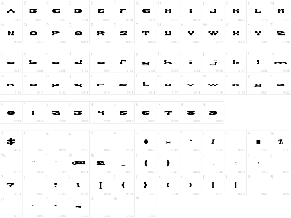 Revolver Gun Character Map