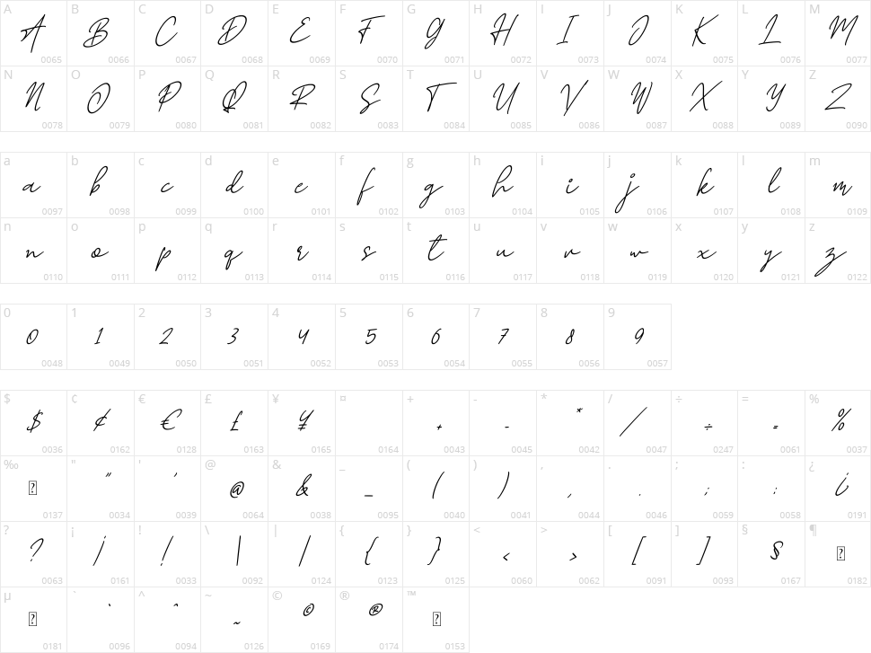 Road Light Character Map