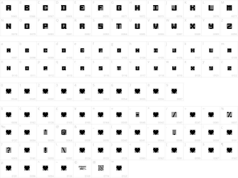 Rubiks Cube Character Map