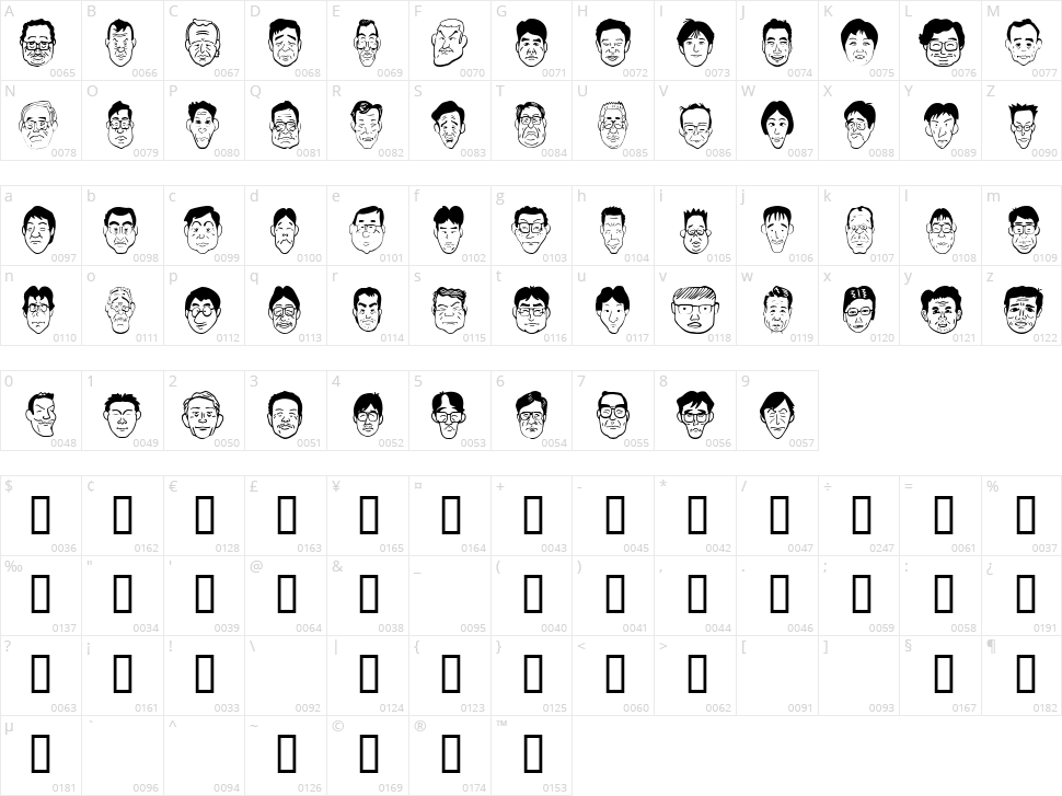 Sakabe People 04 Character Map