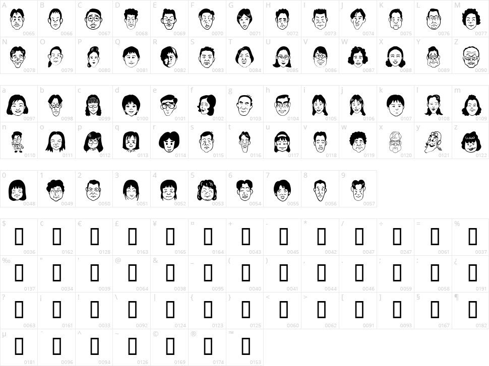 Sakabe People 07 Character Map