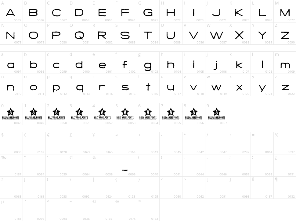 Save The Mini Character Map