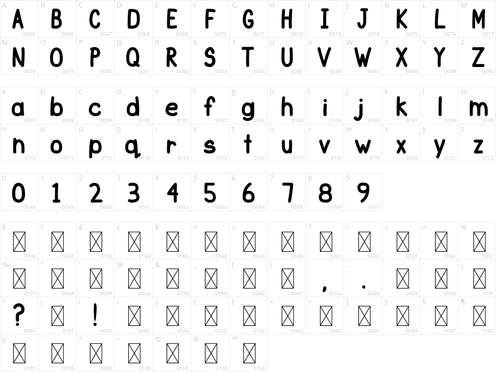 School Yard Character Map