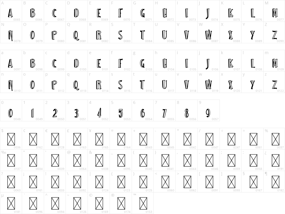 Sea Sand Character Map