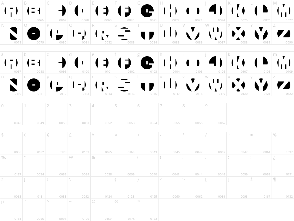 Secret Booze Character Map