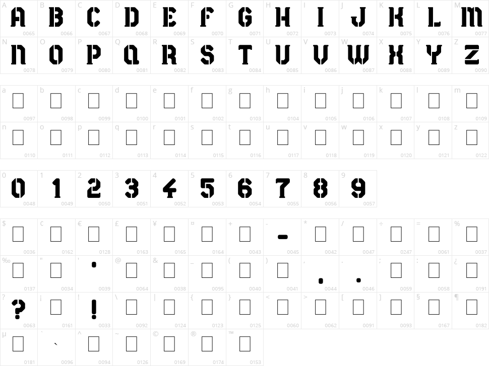 Sergeant Rock Character Map