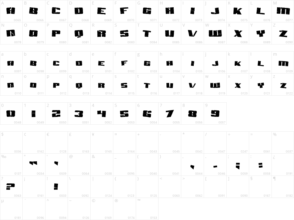 SF Aftershock Debris Character Map